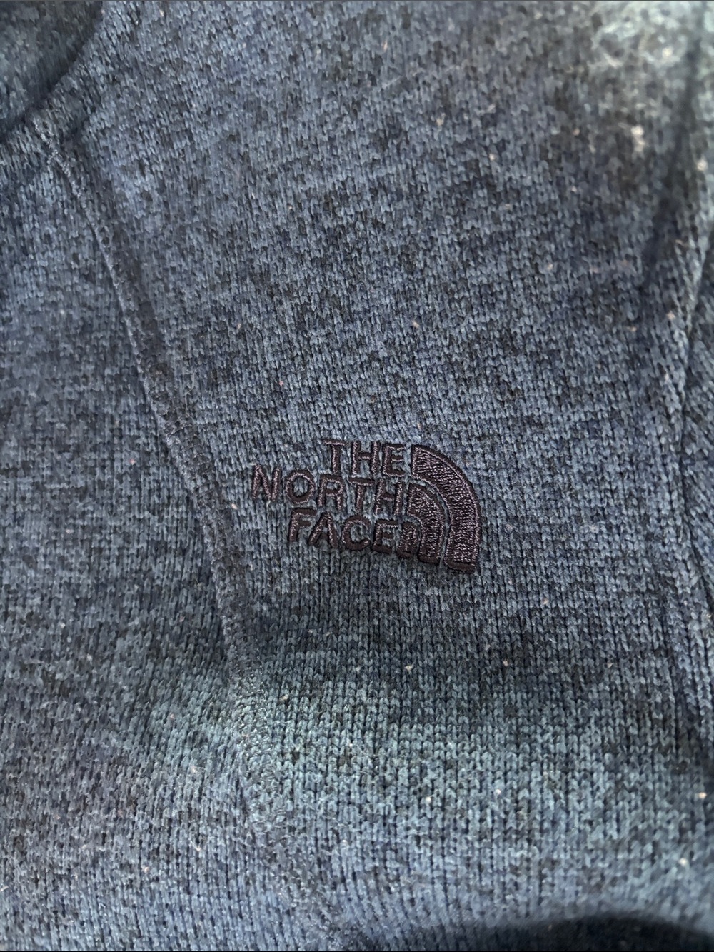 The North Face Women’s fleece blue slate zip up jacket